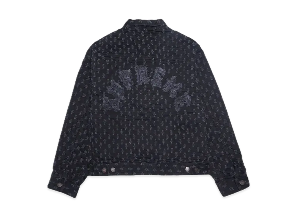 Supreme Hole Punch Denim Trucker Jacket "Black"