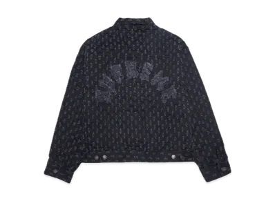 Supreme Hole Punch Denim Trucker Jacket "Black"
