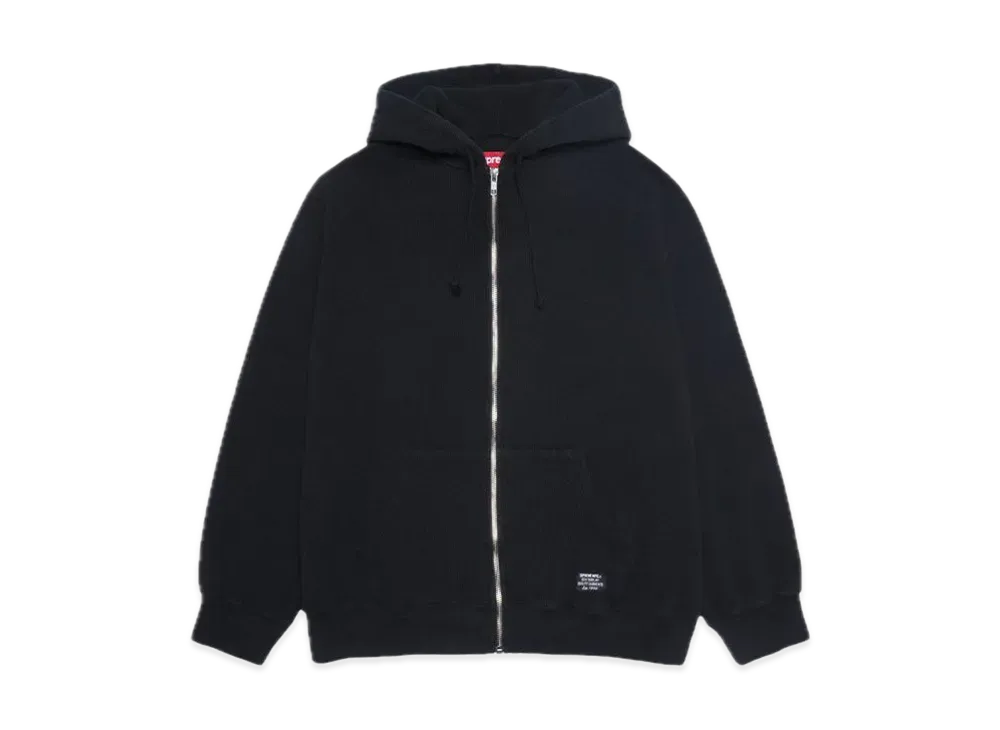 シュプリーム フーデッド ジップ アップ サーマル "ブラック"