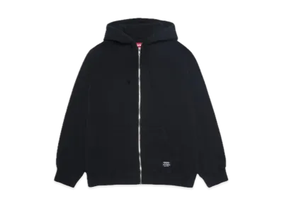Supreme Hooded Zip Up Thermal "Black"