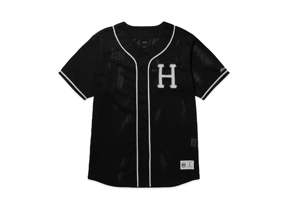 HUF Crackerjack Baseball Jersey "Black"