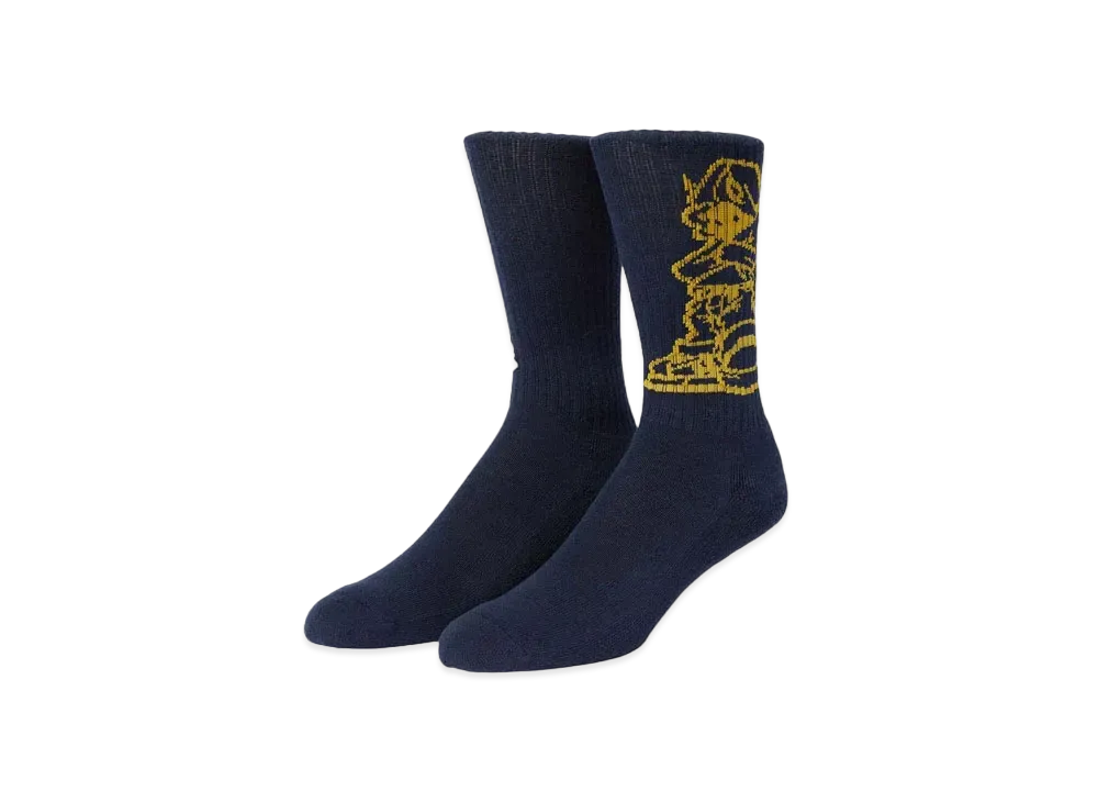 HUF Rave Crew Socks "Navy"