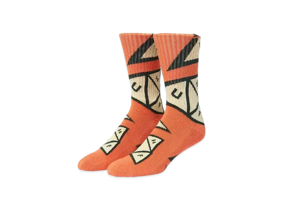 HUF Skewed TT Crew Socks "Orange"