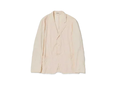 AURALEE Wrinkled Washed Finx Twill Jacket "Pink Beige"
