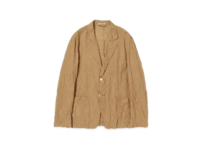 AURALEE Wrinkled Washed Finx Twill Jacket "Brown"