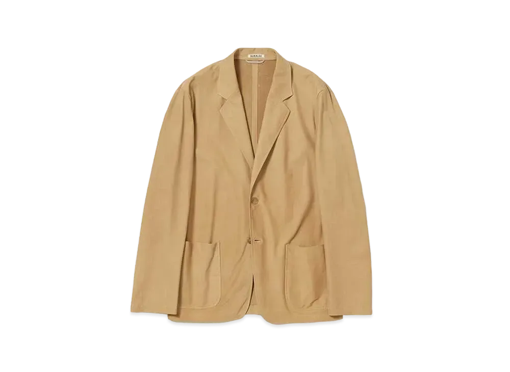 AURALEE Calf Nubuck Jacket "Beige"