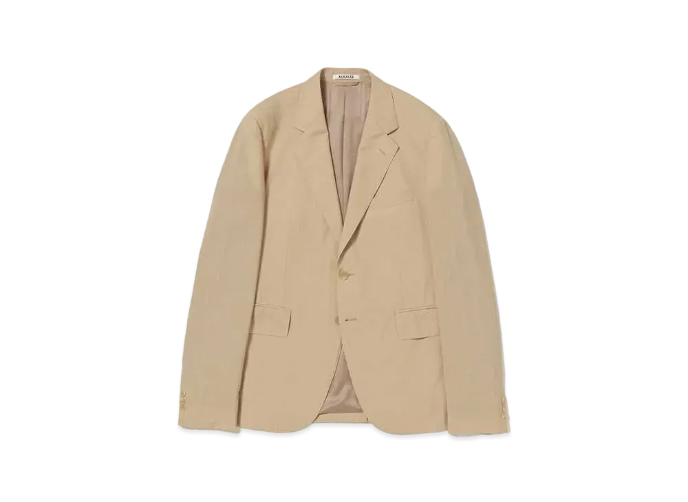 AURALEE Super Fine Tropical Wool Jacket "Top Beige"