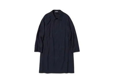 AURALEE Super Fine Tropical Wool Soutien Collar Coat "Dark Navy"