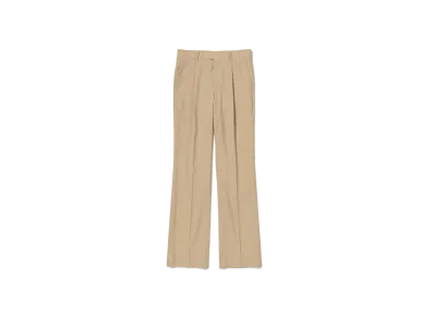 AURALEE Super Fine Tropical Wool Slacks "Top Beige"