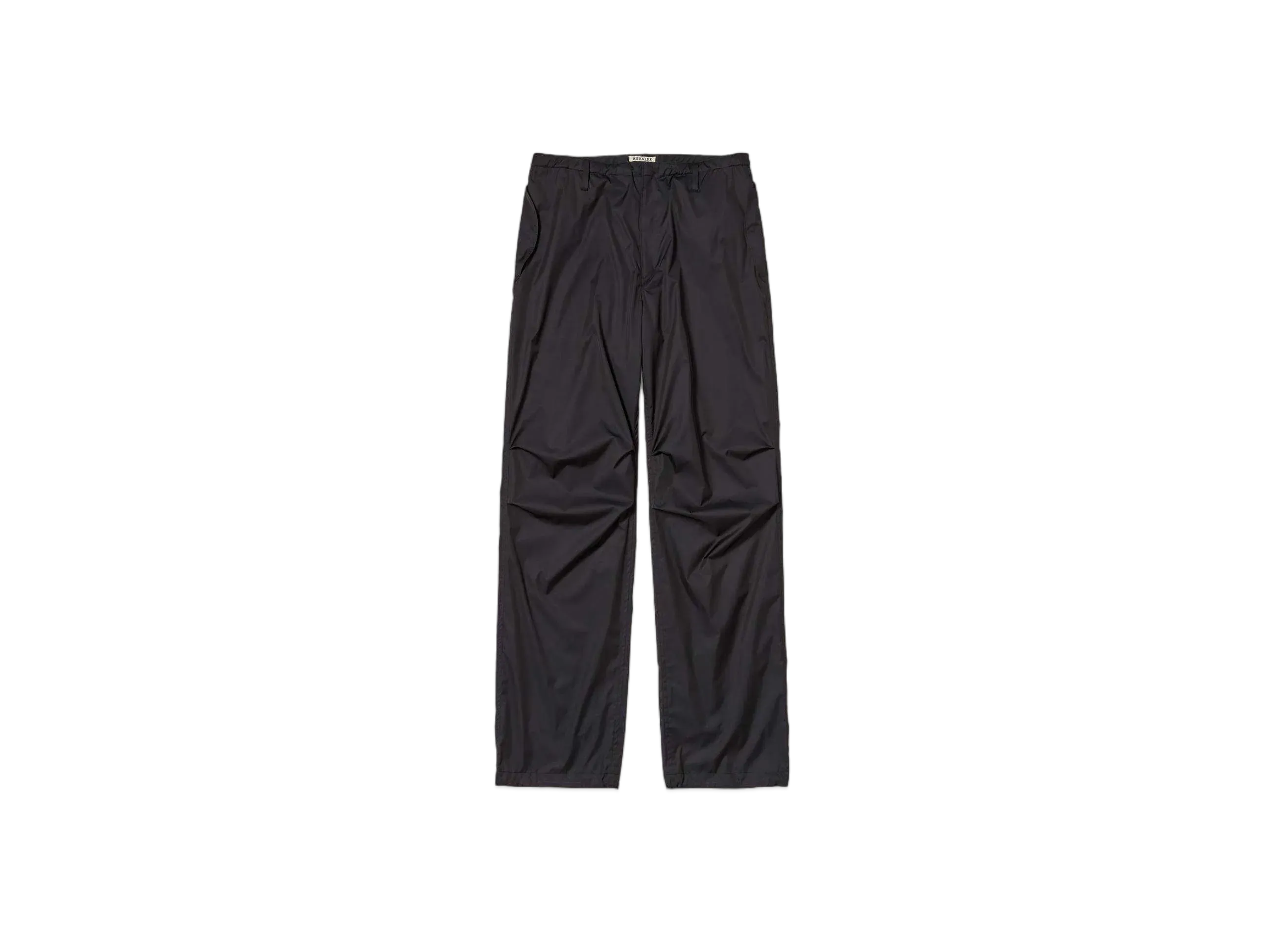 AURALEE Hard Twist Polyester Satin Laminate Field Pants