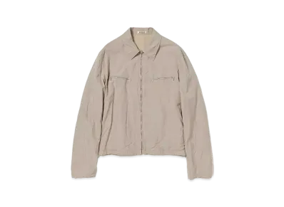 AURALEE High Count Wool Poplin Blouson "Top Beige"