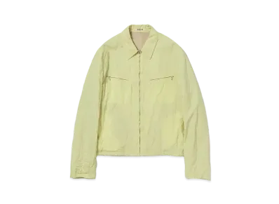 AURALEE High Count Wool Poplin Blouson "Yellow "