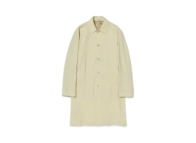 AURALEE Hard Twist Wool Twill Soutien Collar Coat "Ivory"