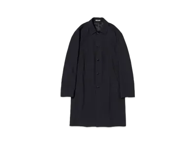 AURALEE Hard Twist Wool Twill Soutien Collar Coat "Top Navy"