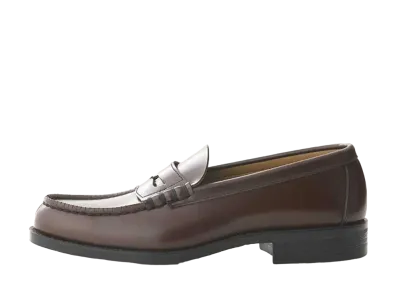 HARUTA Coin Loafers Artificial Leather "Brown" #6550