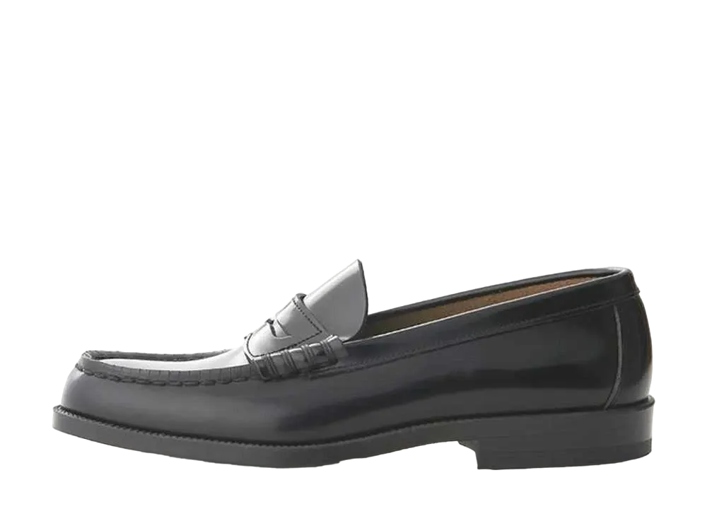 HARUTA Coin Loafers Cowhide Leather "Black" #906