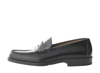 HARUTA Coin Loafers Cowhide Leather "Black" #906