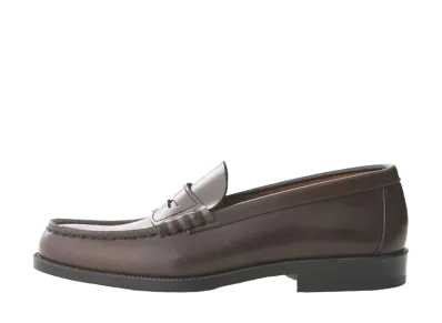 HARUTA Coin Loafers Cowhide Leather "Dark Brown" #906