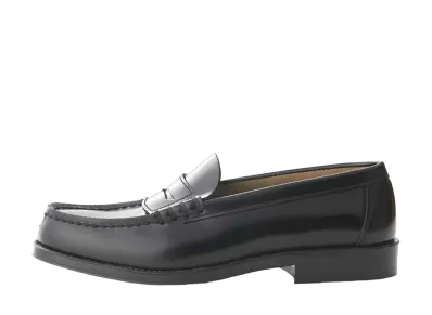 HARUTA Coin Loafers Cowhide Leather "Black" #9064