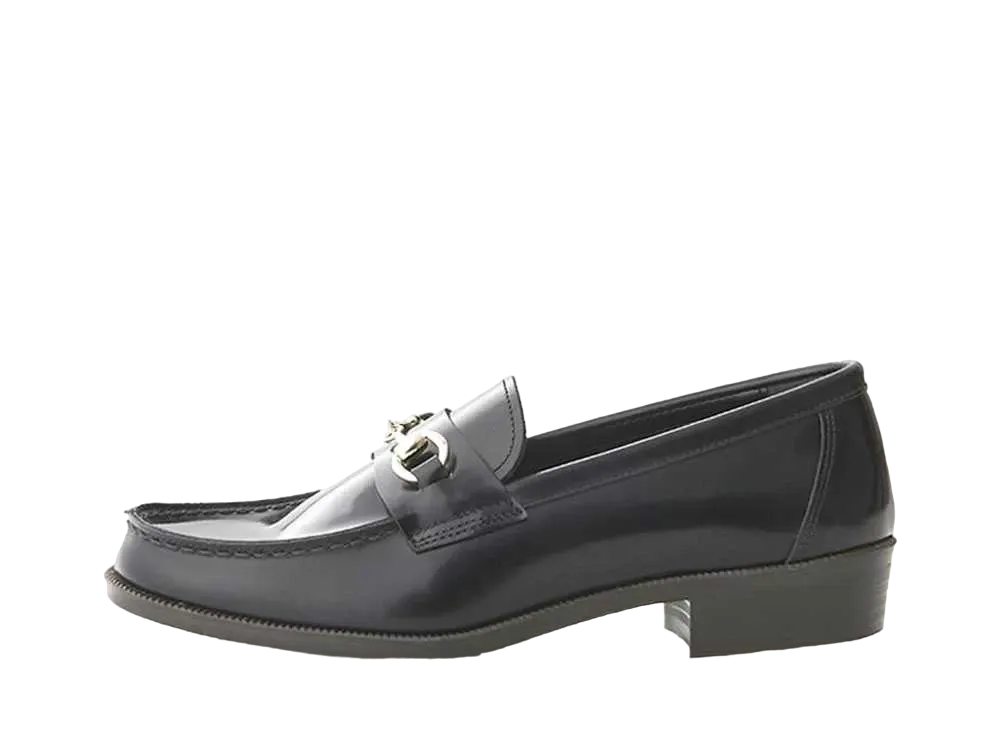 HARUTA Women's Bit Loafers Genuine Leather "Black" #239