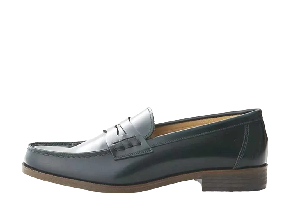 HARUTA Casual Loafers Cowhide Leather "Green" #920