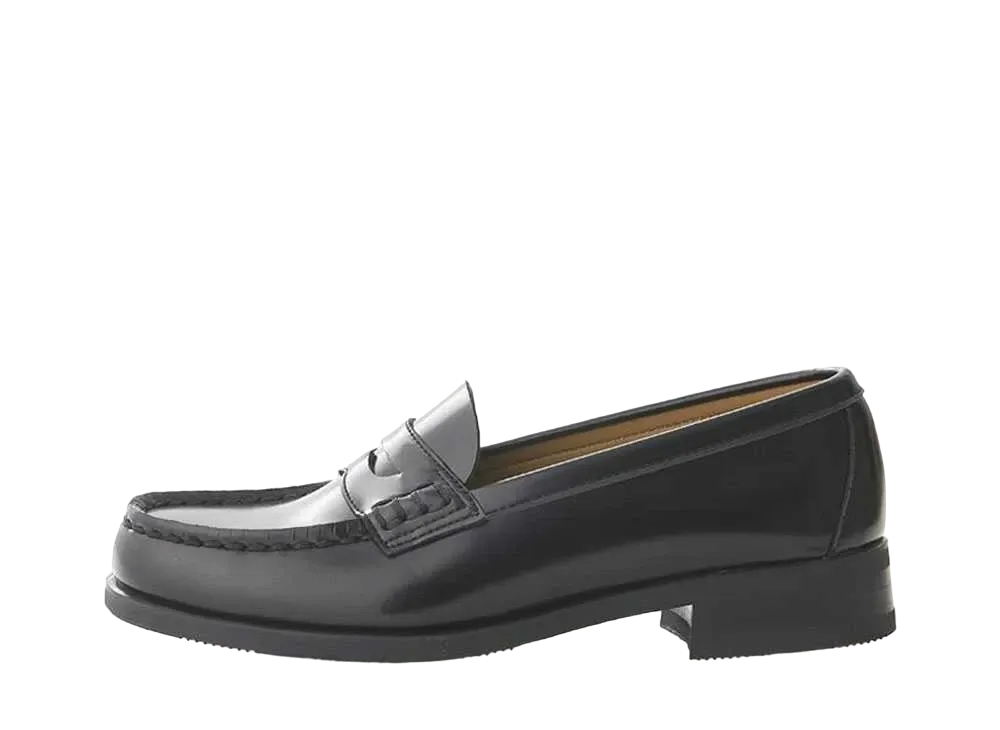HARUTA Women's Coin Loafers Artificial Leather "Black" #4505
