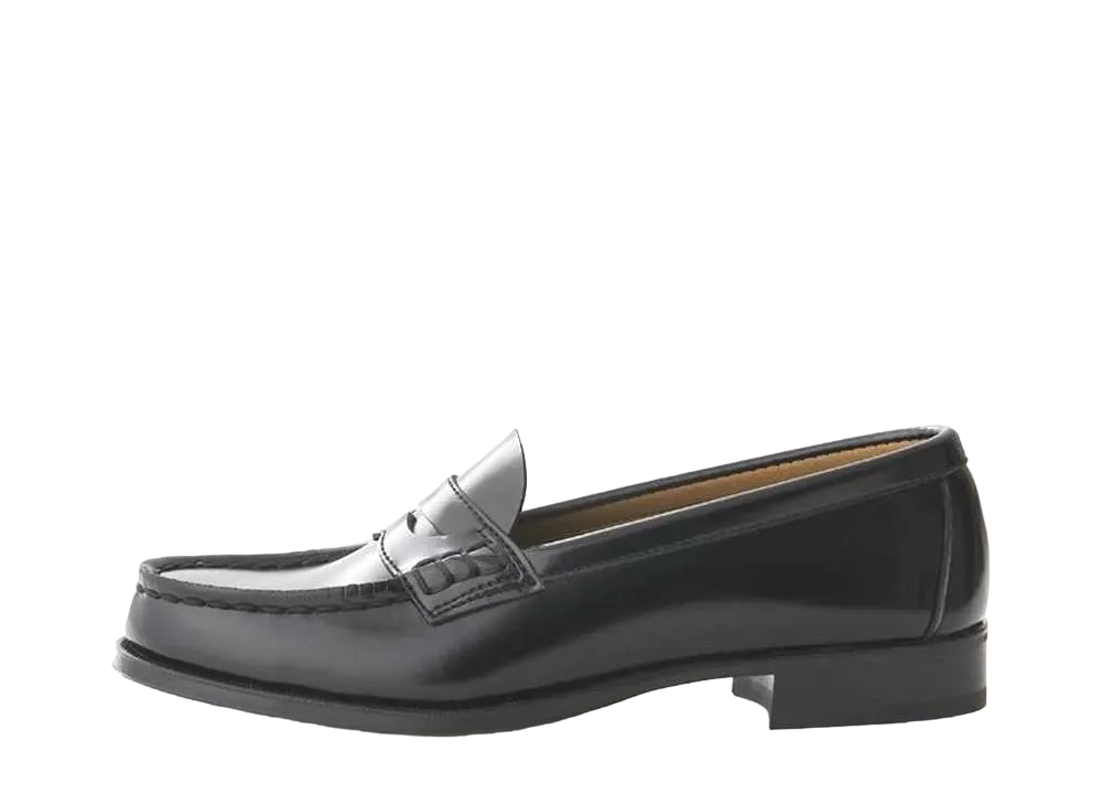 HARUTA Women's Coin Loafers Artificial Leather "Black" #4514