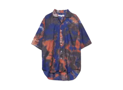 KATHARINE HAMNETT OPEN/C HARF SLEAVED SHIRT "R.BLUE"