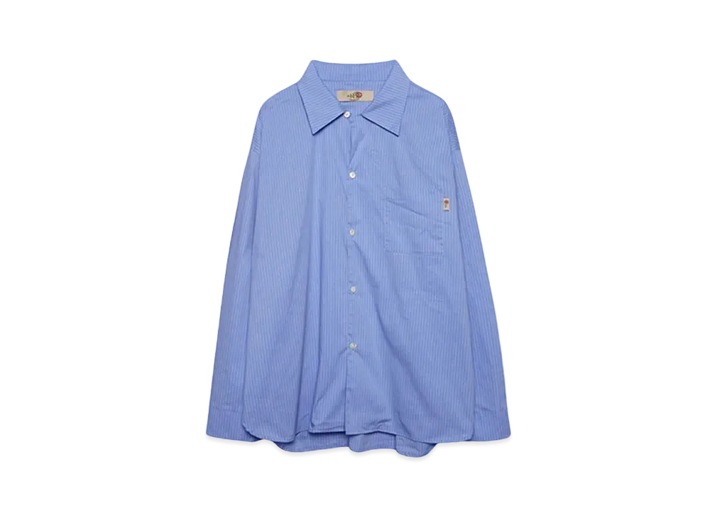 Flowers of Life F.O.L Stripe long sleeve shirts "Blue stripe"