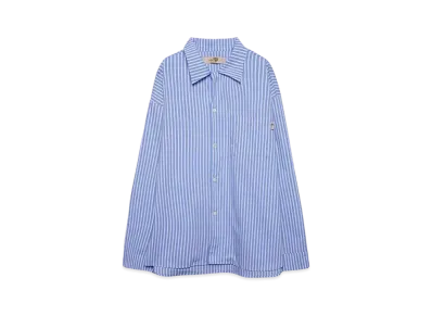 Flowers of Life F.O.L Stripe long sleeve shirts "Light blue stripe"