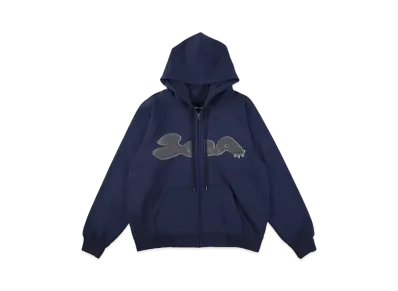 WIND AND SEA Heptagon Logo Zip Up Sweatshirt "Navy"
