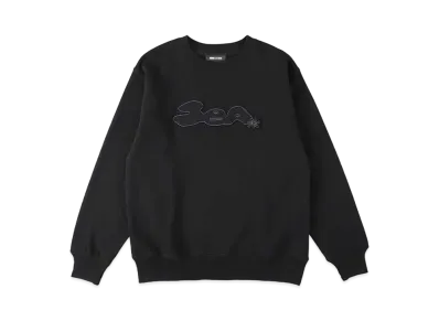 WIND AND SEA Heptagon Logo Crewneck Sweatshirt "Black"