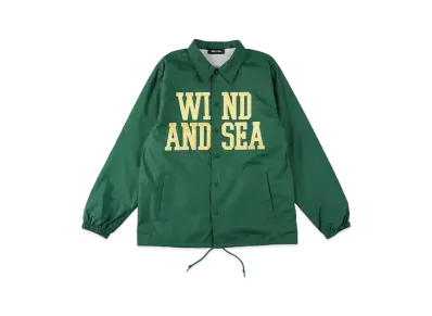 WIND AND SEA Satin Patch Coach Jacket "Green"