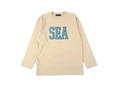 WIND AND SEA Satin Patch L/S Tee "Ivory"
