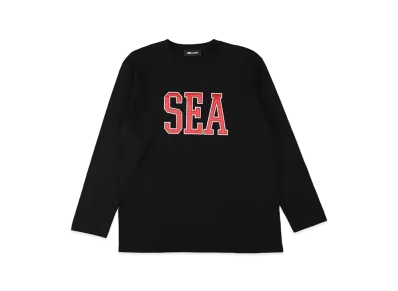 WIND AND SEA Satin Patch L/S Tee "Black"