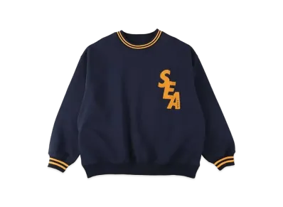 WIND AND SEA Sea Patch Crewneck Sweatshirt "Navy"