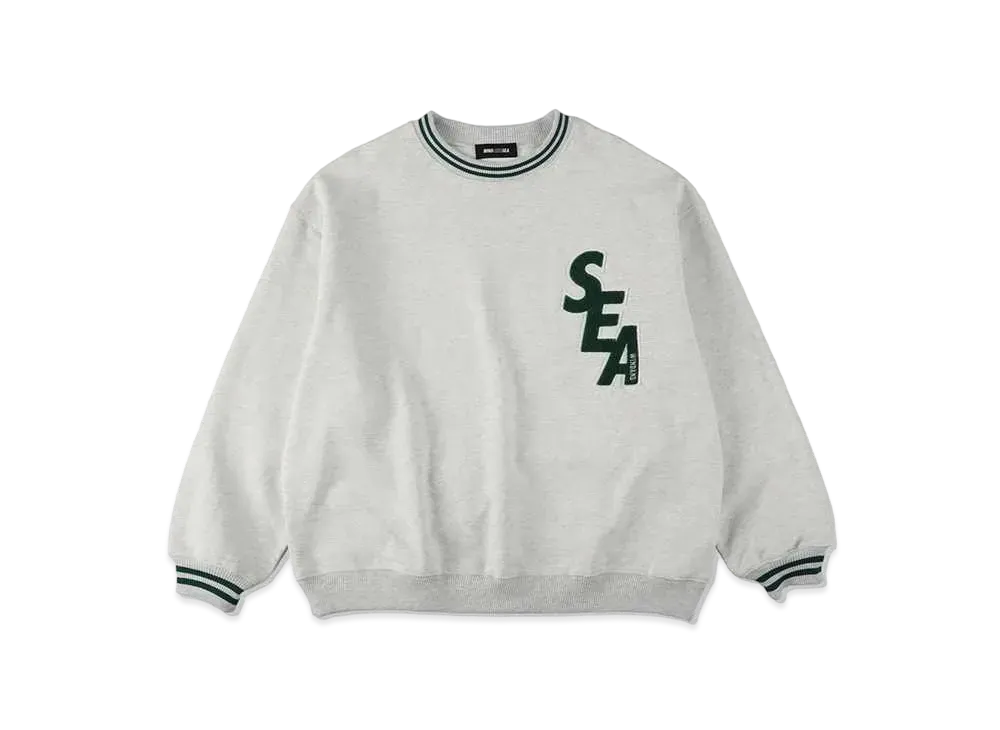 WIND AND SEA Sea Patch Crewneck Sweatshirt "Gray"