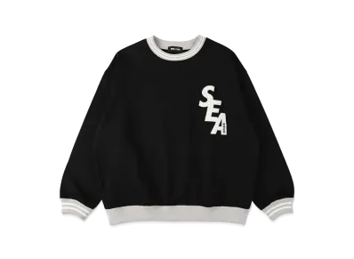 WIND AND SEA Sea Patch Crewneck Sweatshirt "Black"