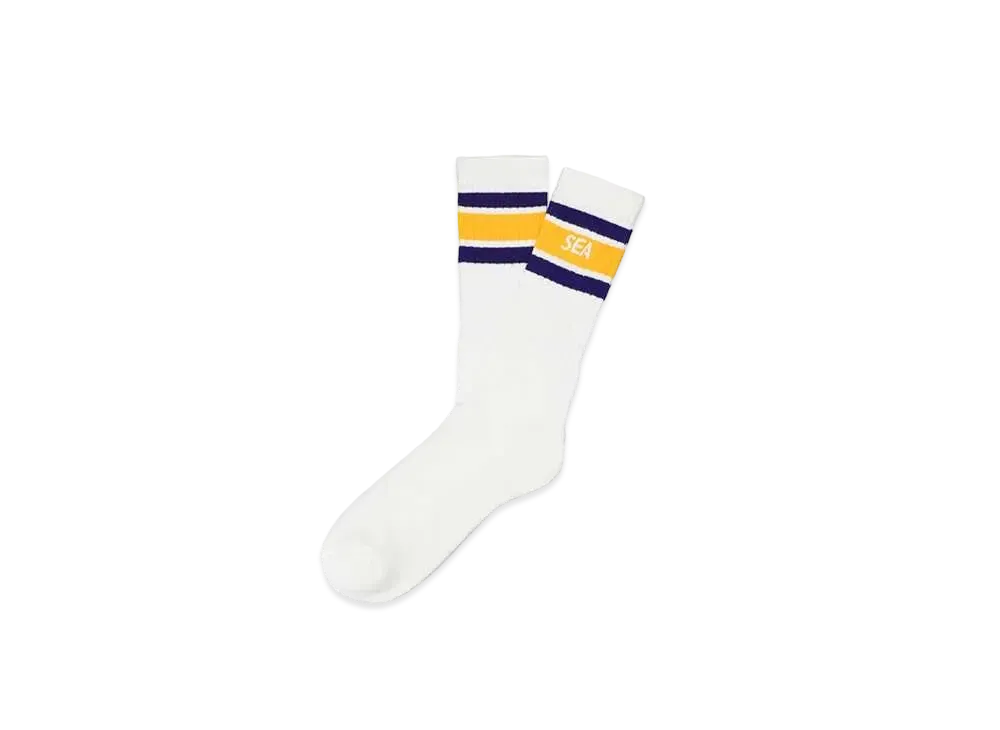 WIND AND SEA Sea Line Sox "Purple Yellow"