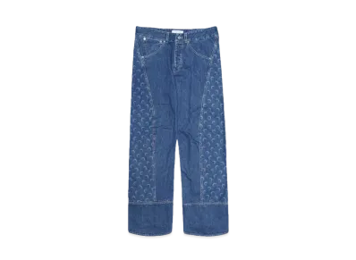 Marine serre DEADSTOCK DENIM BAGGY PANTS "BLUE"