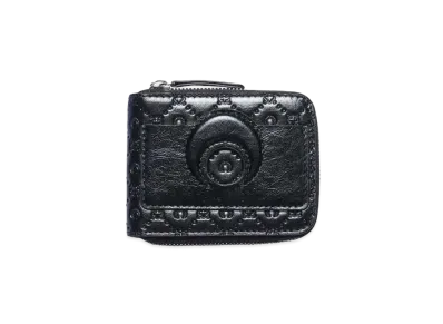 Marine serre RECYCLED LEATHER WALLET "BLACK"