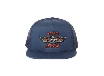 MASSES MASSES x PORKCHOP MESH CAP EAGLE P "NAVY"