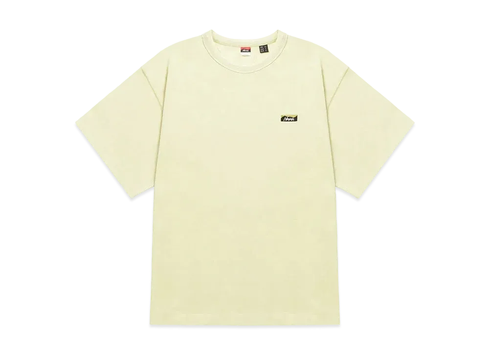 NANGA Eco Hybrid Box Logo Embroidery Tee "Yellow"