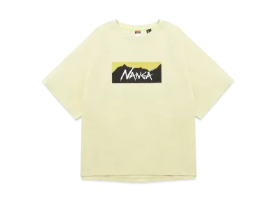 NANGA Eco Hybrid Box Logo Loose Fit Tee "Yellow"