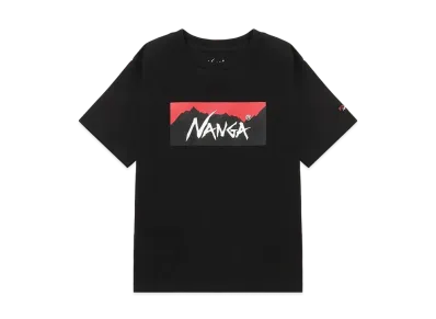 NANGA Eco Hybrid Box Logo Kids Tee "Black"