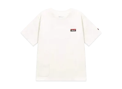 NANGA Eco Hybrid Mini Box Logo Kids Tee "White"