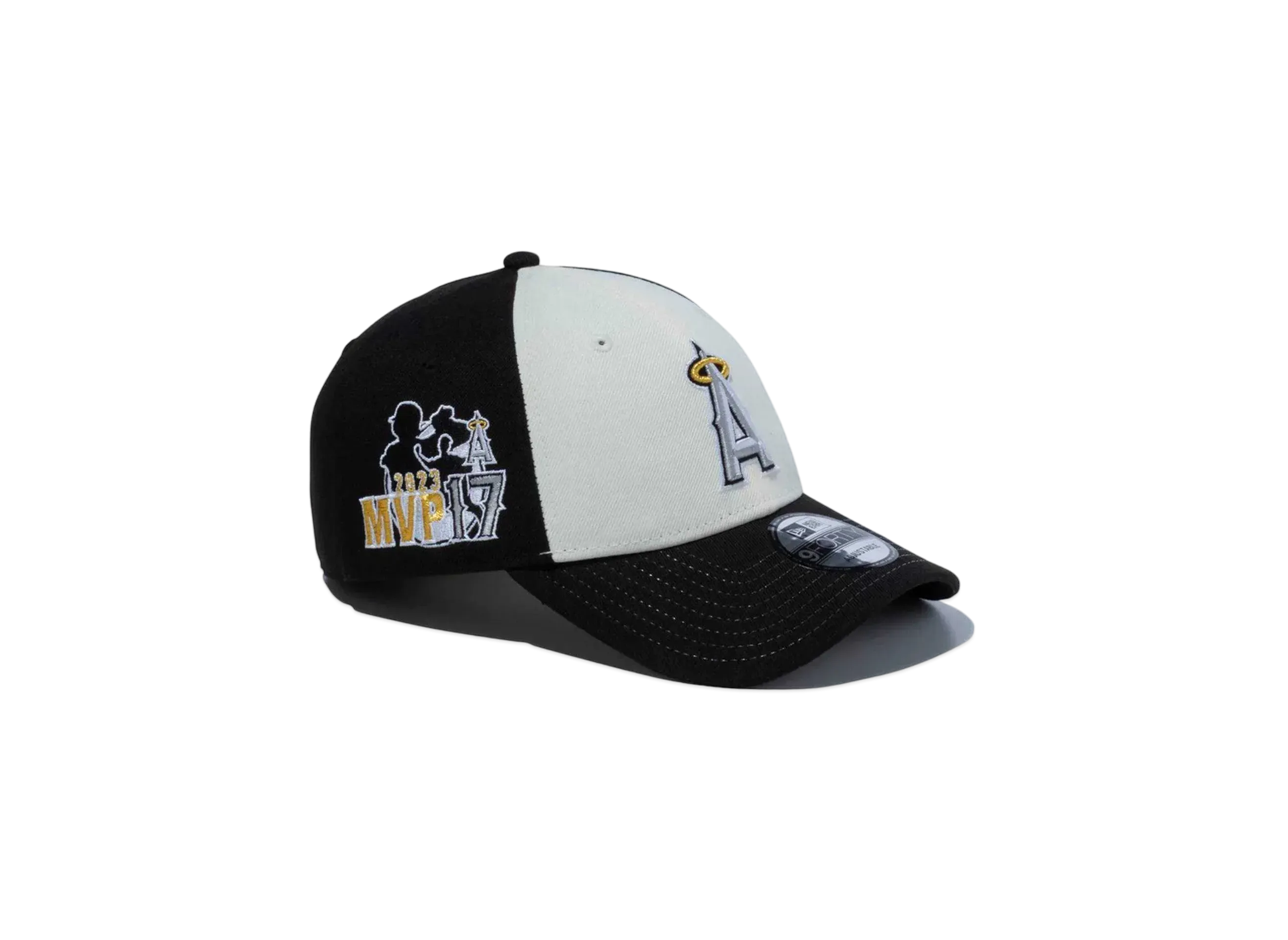 NEW ERA x Shohei Ohtani 9Forty American League MVP & Home Runs Leaders Los Angeles Angels Black / Chrome White "Black"