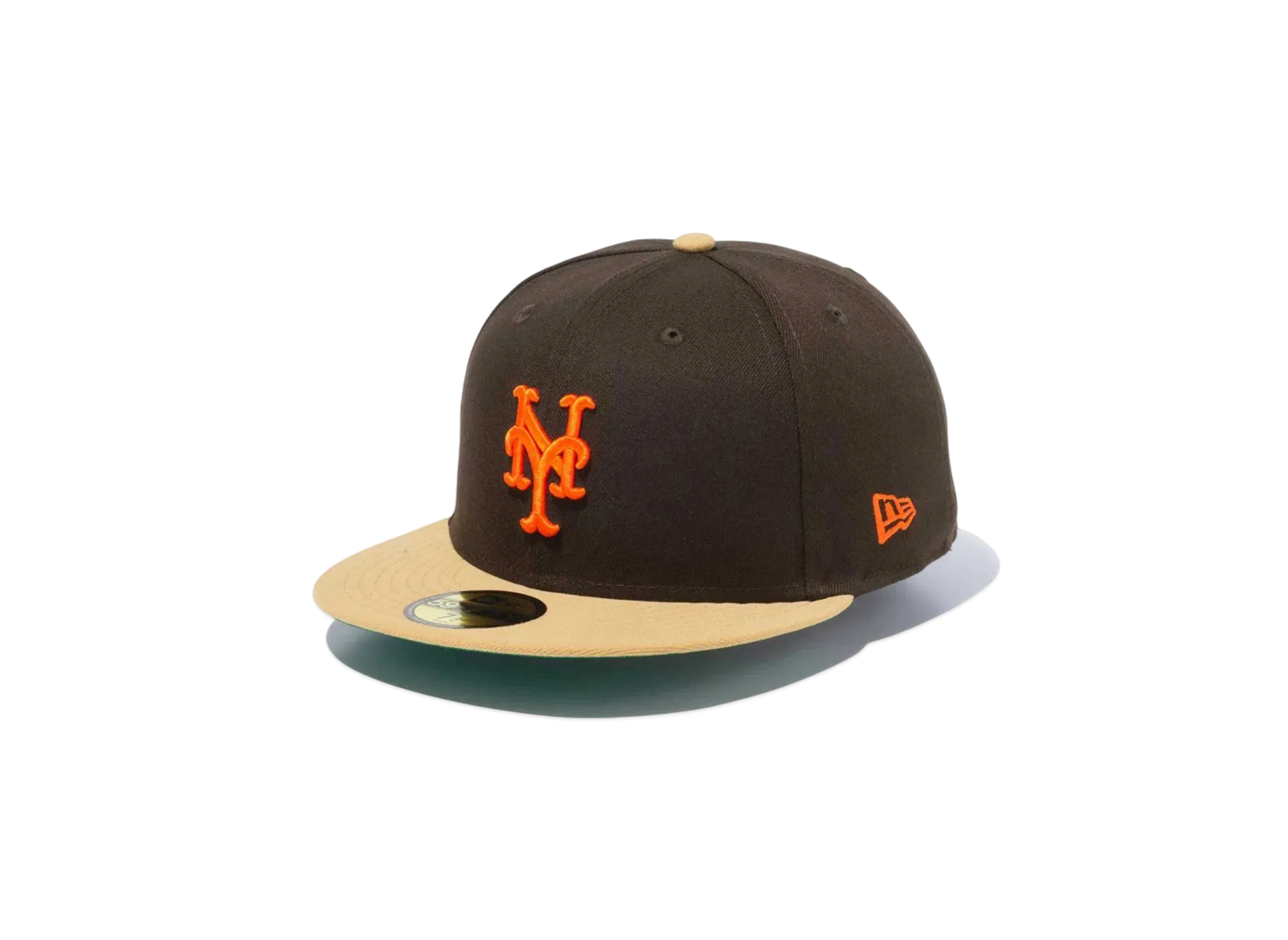 NEW ERA Powered by GORO NAKATSUGAWA (min-nano) 59Fifty New York Mets Brown Suede Bronze Visor "Brown/Bronze"