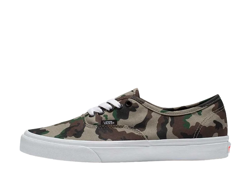 バンズ カモ オーセンティック "オリーブ/ホワイト"