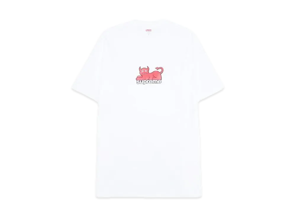 Supreme x Toy Machine Devil Cat Tee "White"